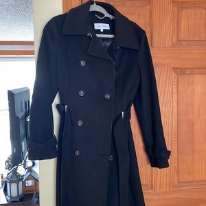 Black Calvin Klein Pea Coat